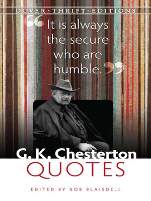 cover image of G. K. Chesterton Quotes